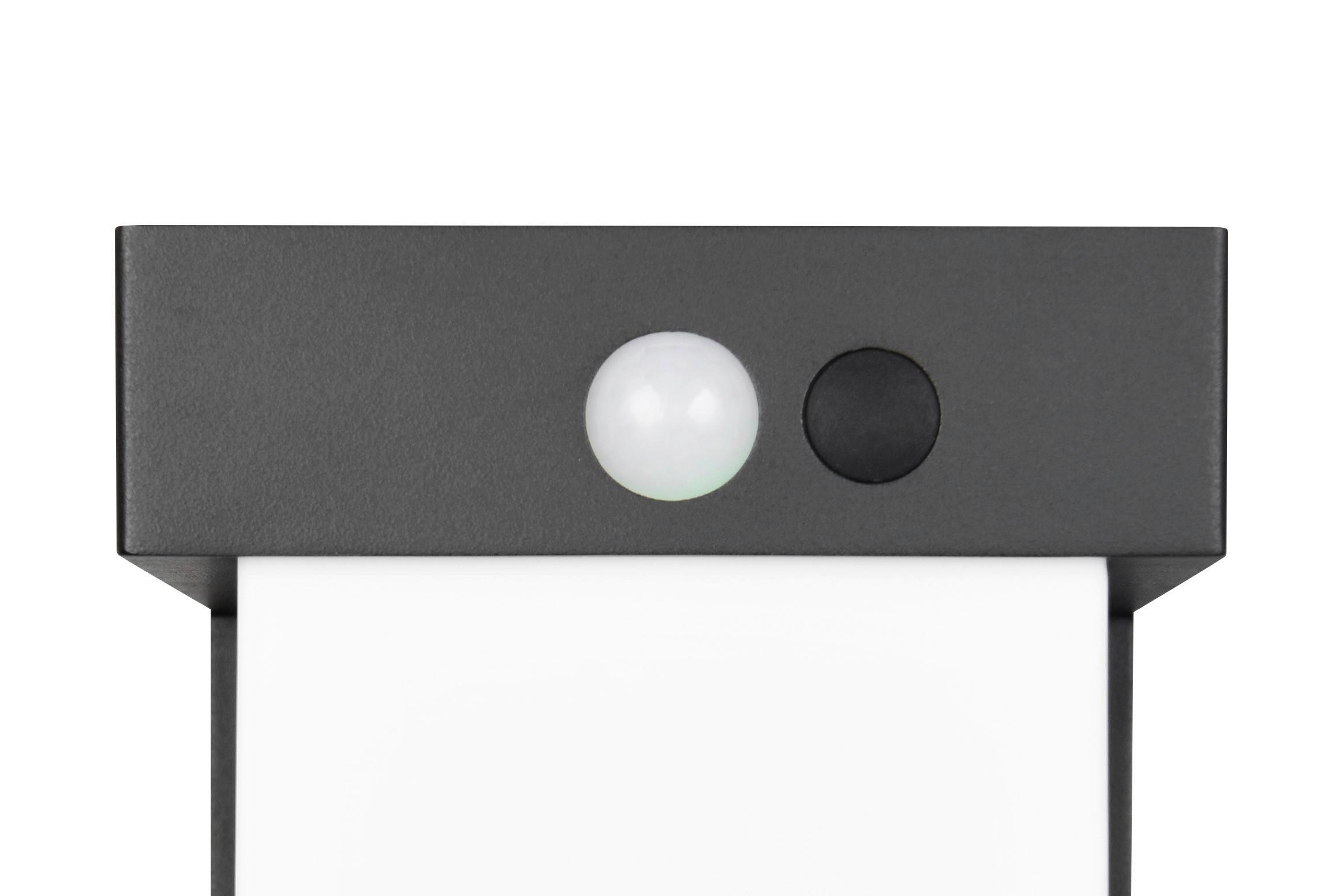 Wegeleuchte Colombo Schwarz Weiß L: 14 cm - Schwarz/Weiß, Design, Kunststoff/Metall (14/15,5/100cm)