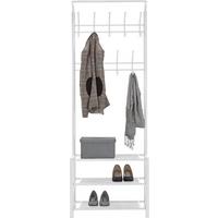 VEŠIAK NA KABÁTY AMELIA - biela, Modern, kov (67/185/32cm) - Mömax