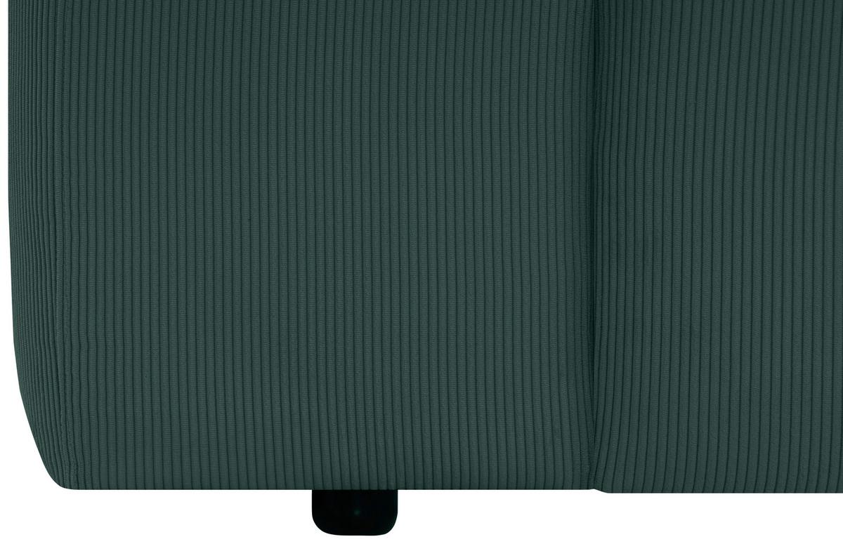 Ecksofa Hannah Grün 304x200 cm - Schwarz/Grün, Design, Textil (304/200cm) - MID.YOU