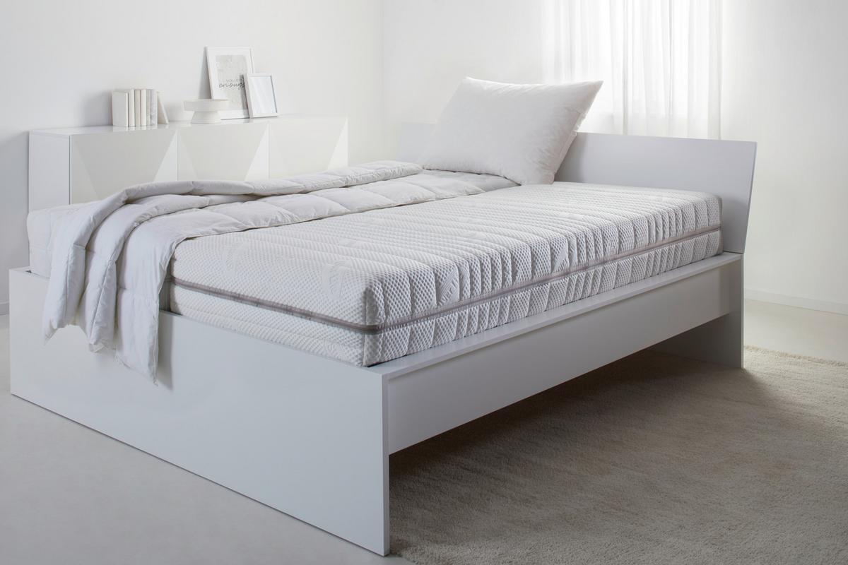 Taštičkový matrac FEEL 140/200 cm, H4 - biela, textil (140/200cm) - Premium Living