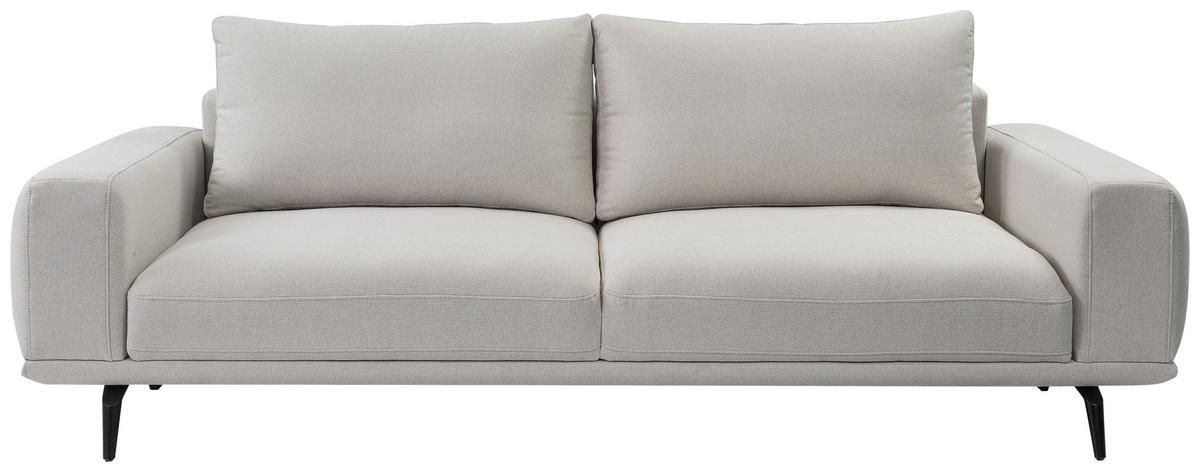 3-sitzer-sofa Selene Creme, B: 242 Cm - Creme/Schwarz, MODERN, Textil (242/89/115cm) - MID.YOU