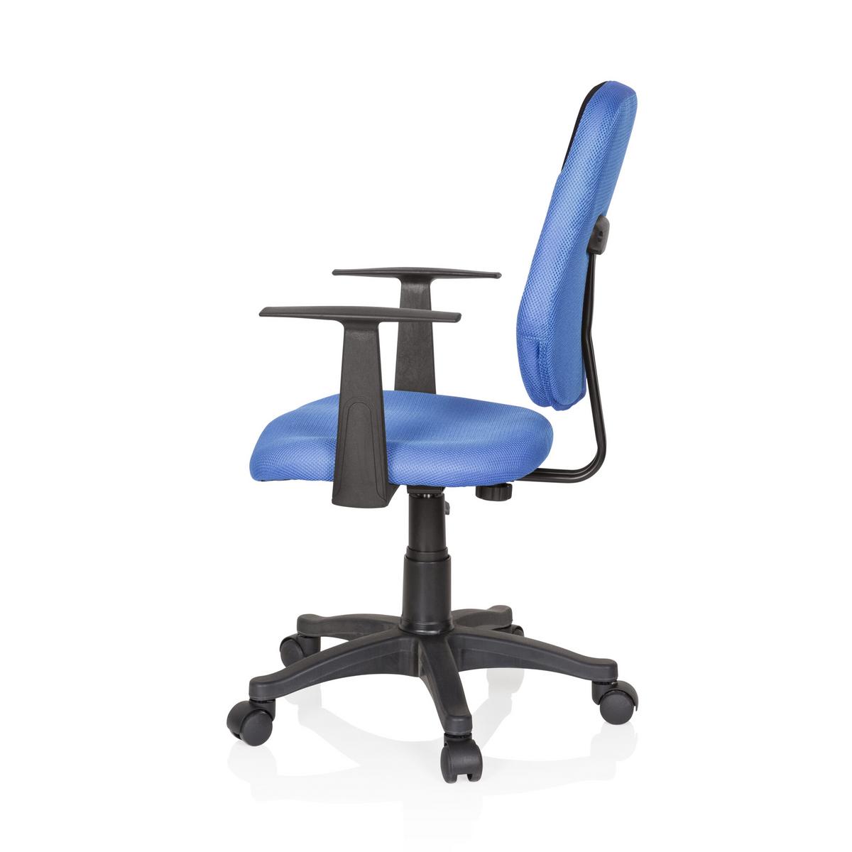 Jugenddrehstuhl Kiddy Style Blau/Schwarz - Blau/Schwarz, Basics, Kunststoff (56/89-99/50cm) - MID.YOU