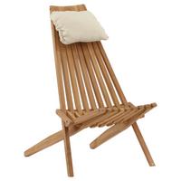 Loungesessel Kenya - Goldfarben, KONVENTIONELL, Holz (86/100/68cm) - Gardenson