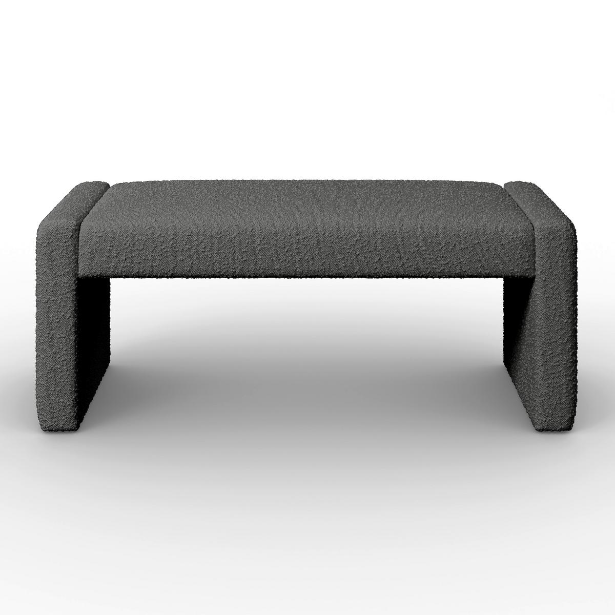 SEDACÍ LAVICE ANDREA - šedá, Moderní, dřevo/textil (123/50/45cm) - Bessagi Home