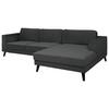 Ecksofa Mit Schlaffunktion Lumber Jack Anthrazit - Wengefarben/Anthrazit, MODERN, Textil (277/167cm) - Trendmanufaktur