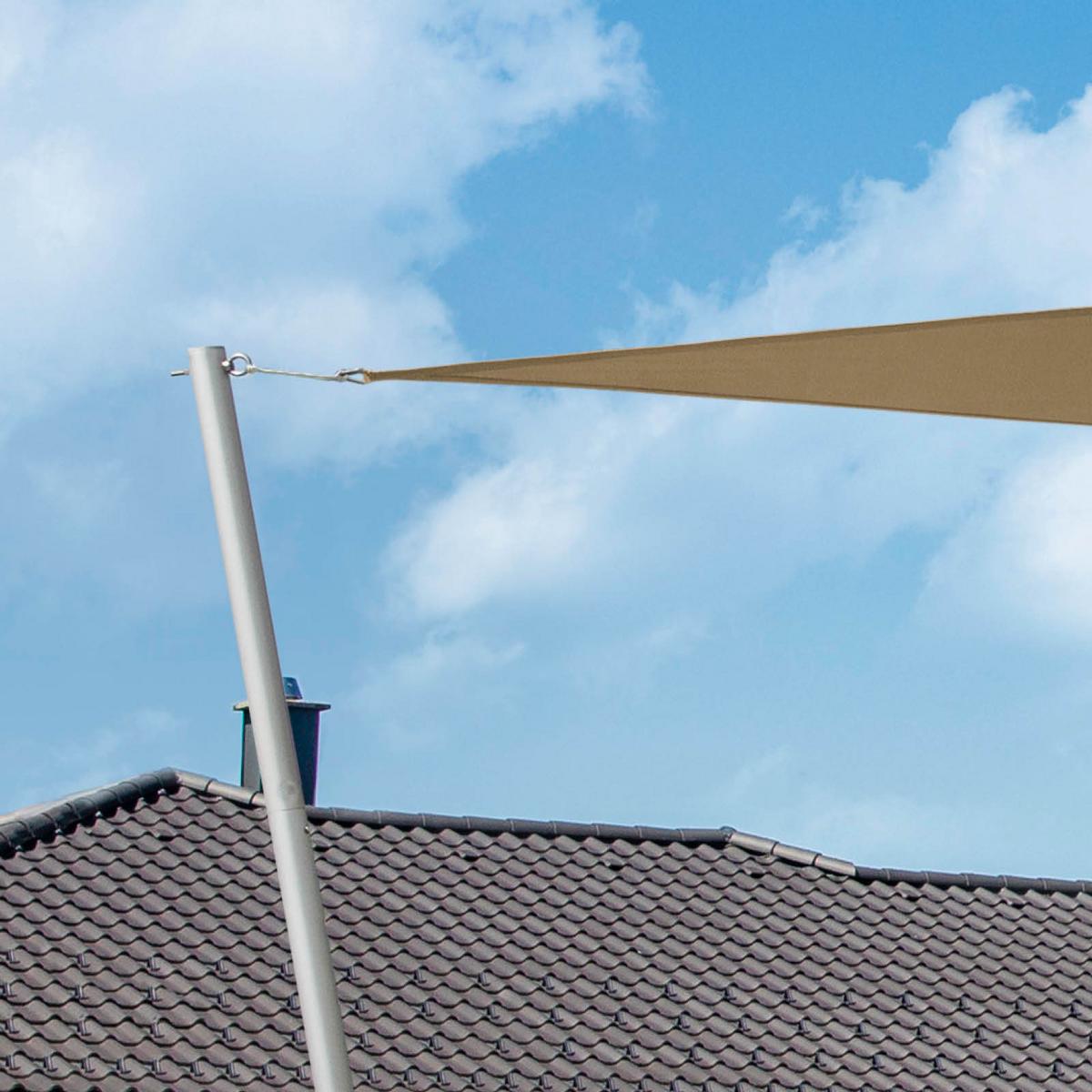 Zahradní plachta proti slunci šedohnědá - šedohnědá, Basics, plast (500/500/500cm)