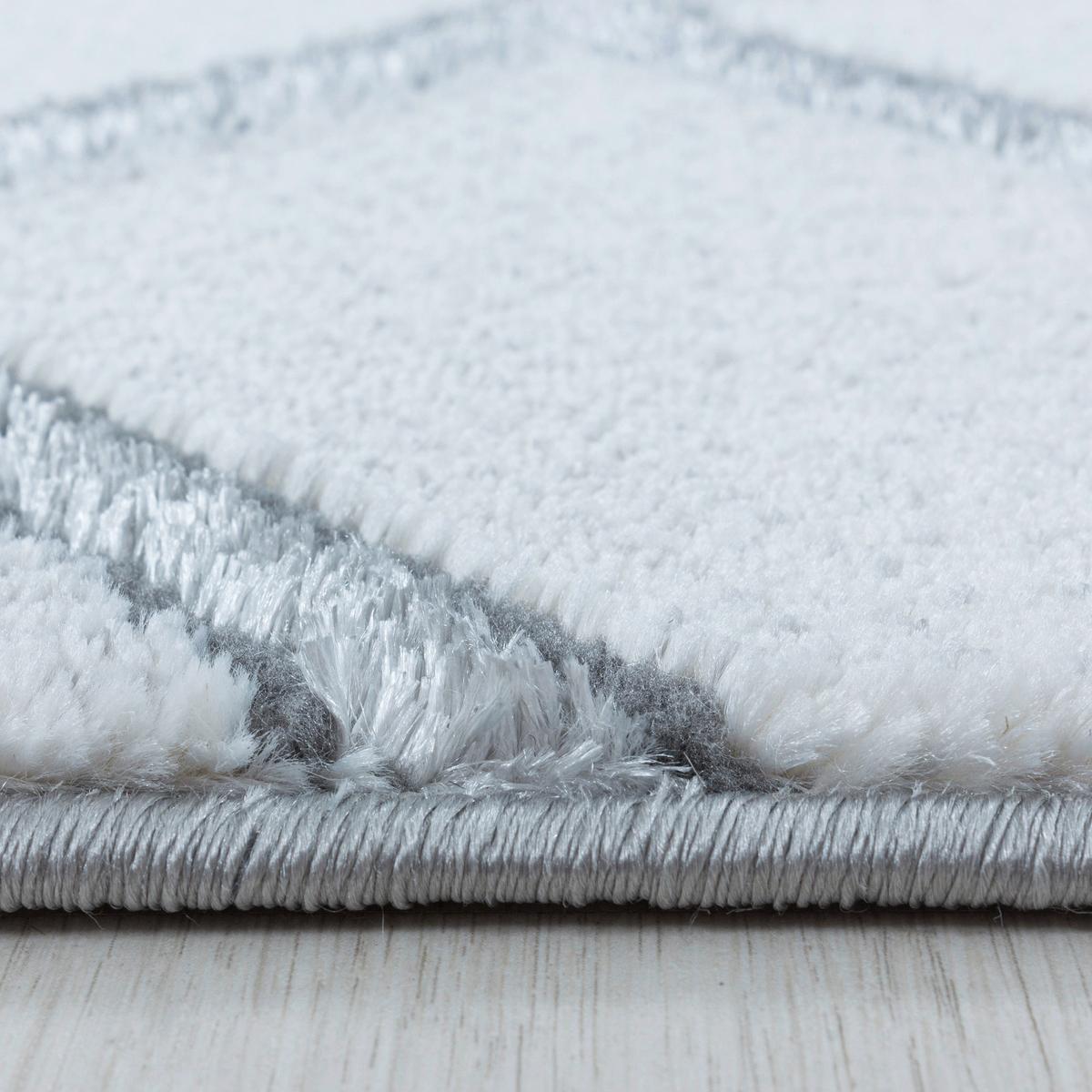 Webteppich Silberfarben Naturfaser Naxos 140x200 cm - Silberfarben, Design, Textil (140/200cm)