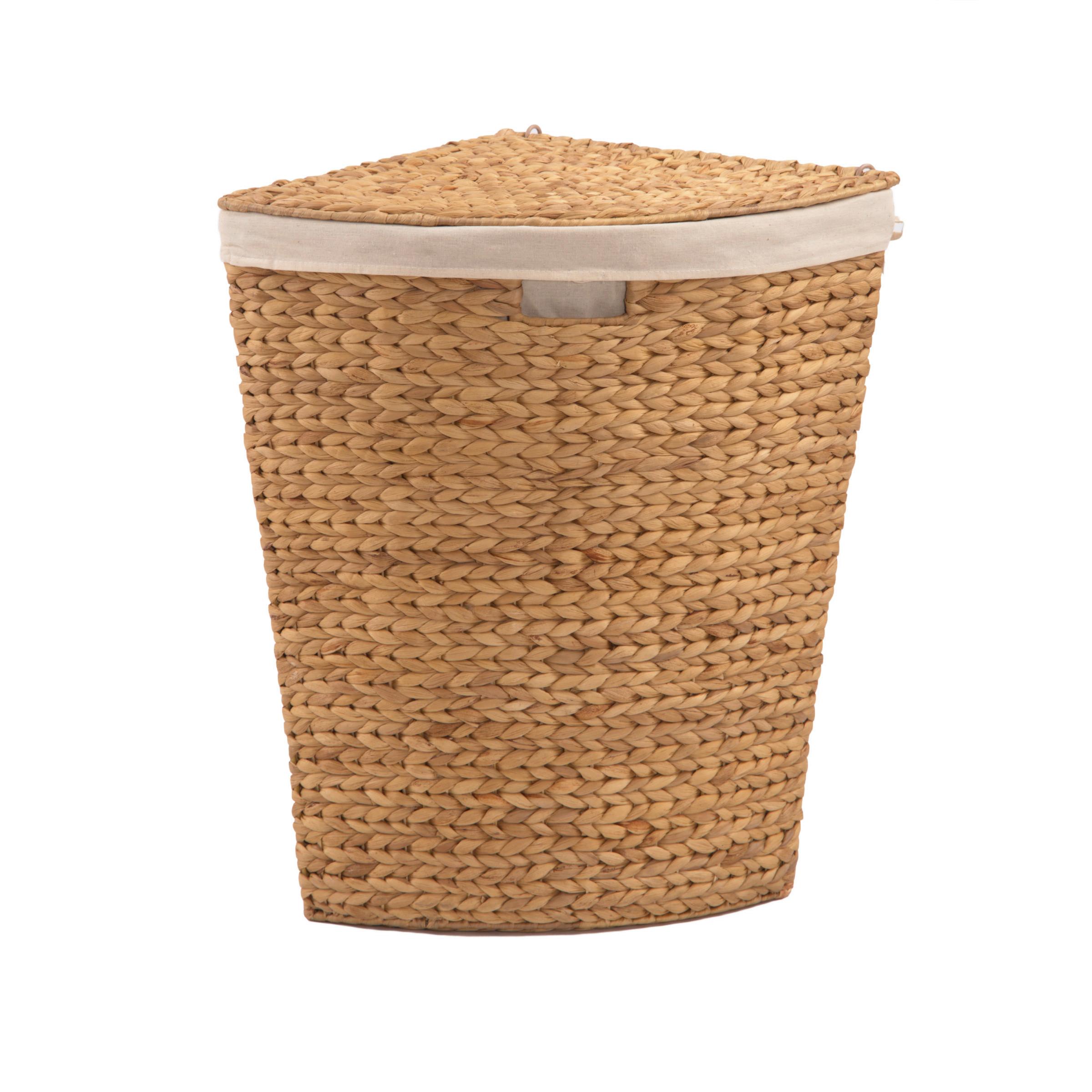 Wäschesammler LxBxH: 52x38x57 cm - Braun, Basics, Naturmaterialien (52/38/57cm)