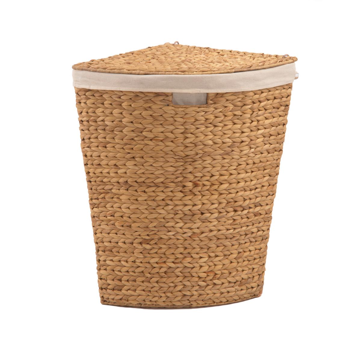 Wäschesammler LxBxH: 52x38x57 cm - Braun, Basics, Naturmaterialien (52/38/57cm)