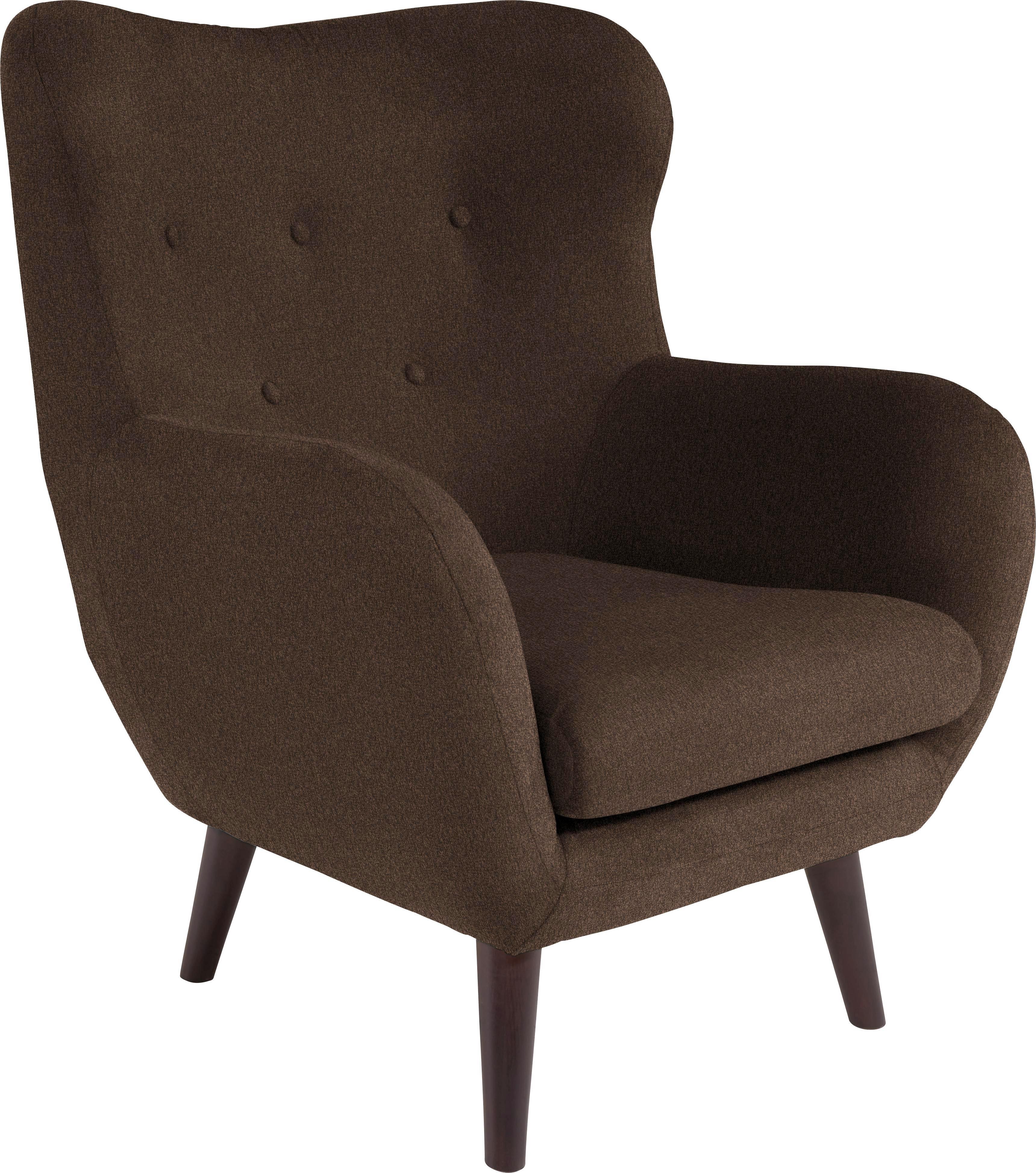 Fernsehsessel Viborg - Braun, MODERN, Textil (91/104/80cm)