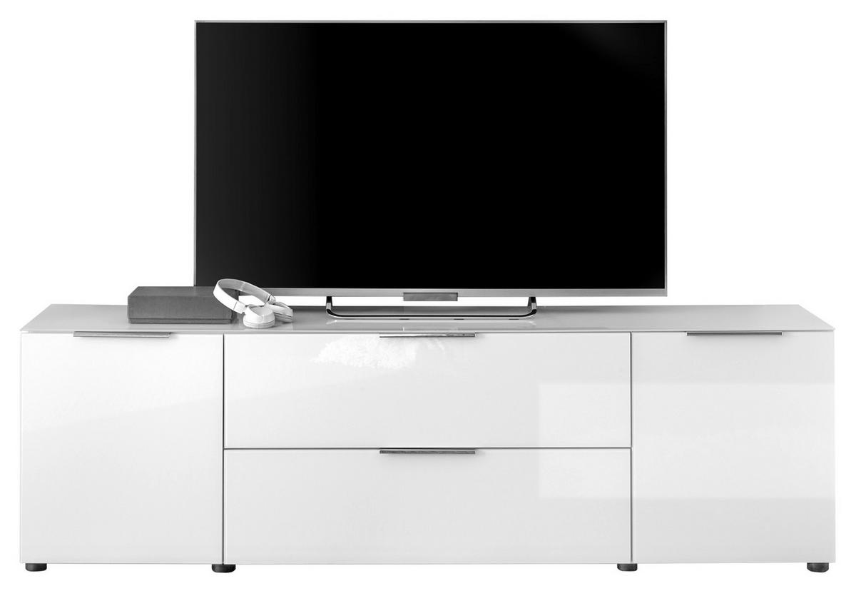 NÍZKA KOMODA SIENA -EXKLUSIV- - čierna/biela, Modern, kov/kompozitné drevo (180/55/40cm) - Mömax