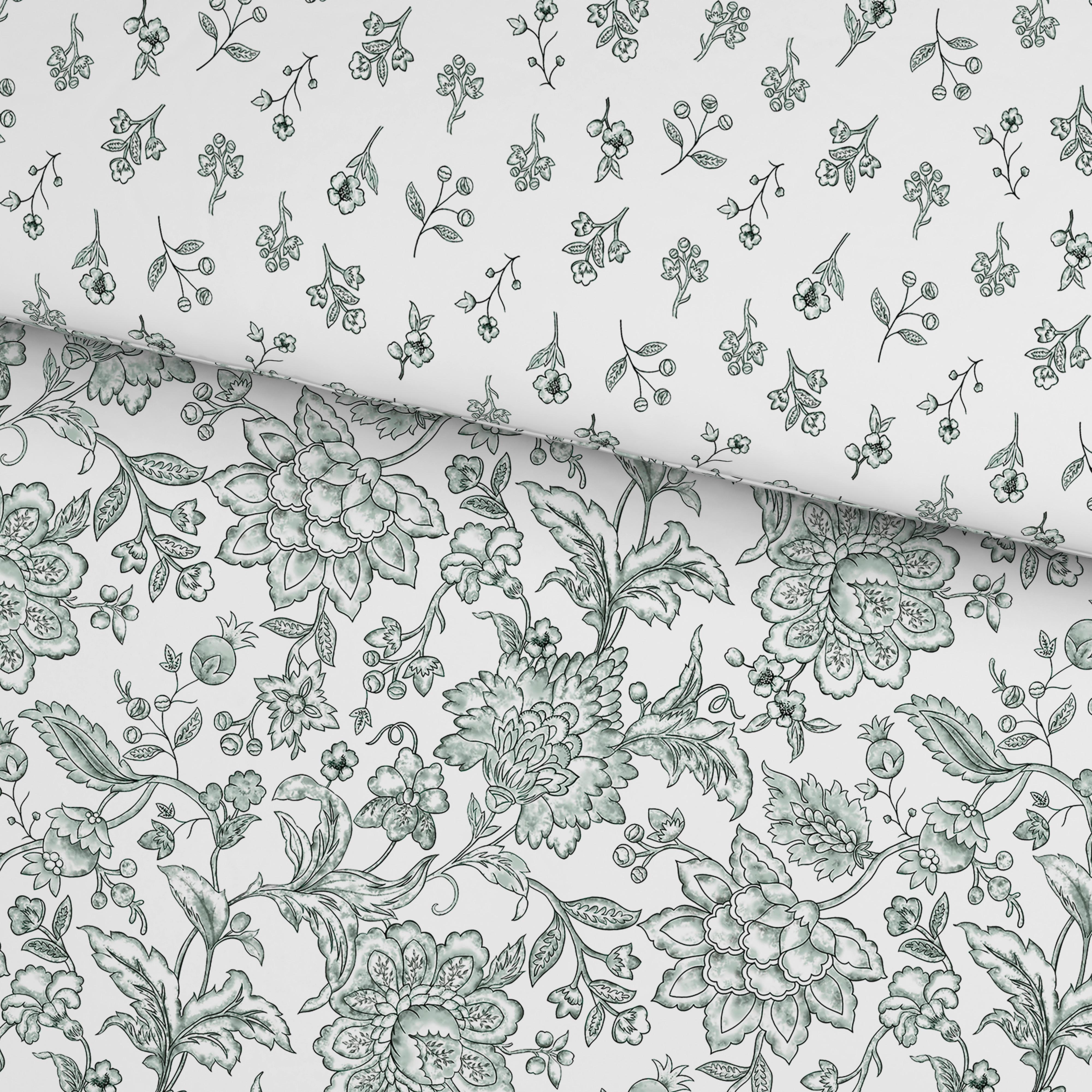 Bettwäsche Celine - Grün, ROMANTIK / LANDHAUS, Textil - James Wood