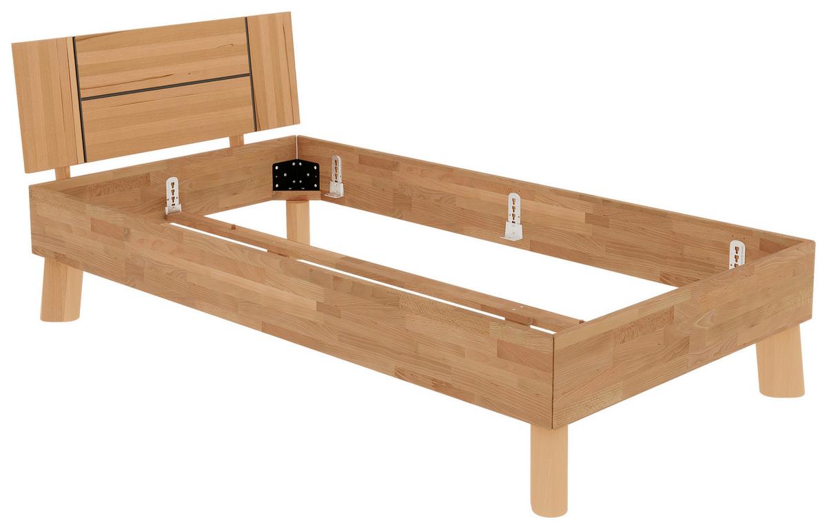 Bett Como Kernbuche 100x200cm - MODERN, Holz (100/200cm) - MID.YOU