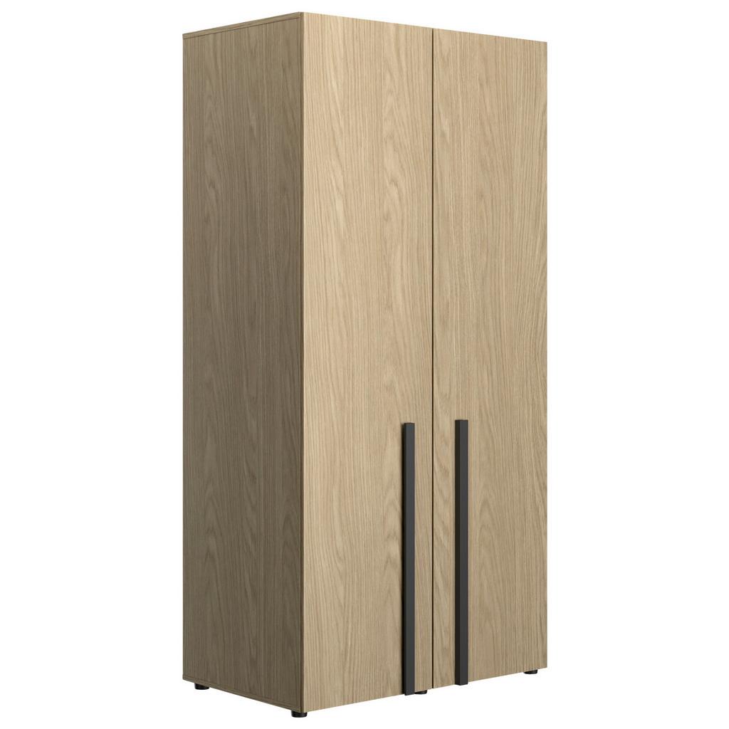 Kleiderschrank Nael 100 cm, Eichefarben