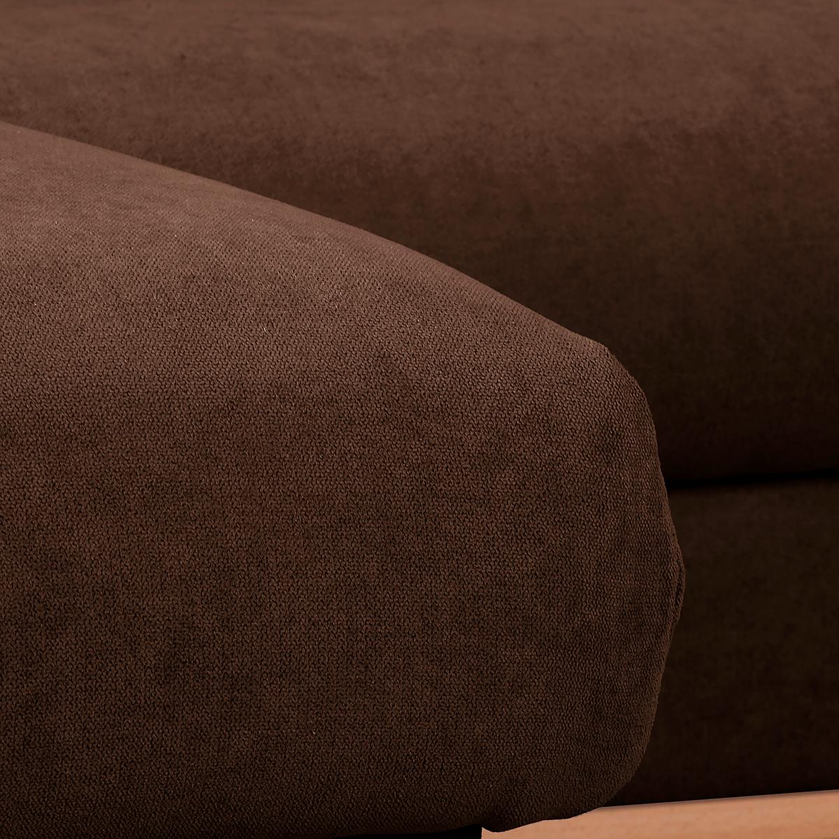 Ecksofa Beata Braun S: 150x230 cm - Wengefarben/Braun, Design, Textil (150/230cm) - Livetastic