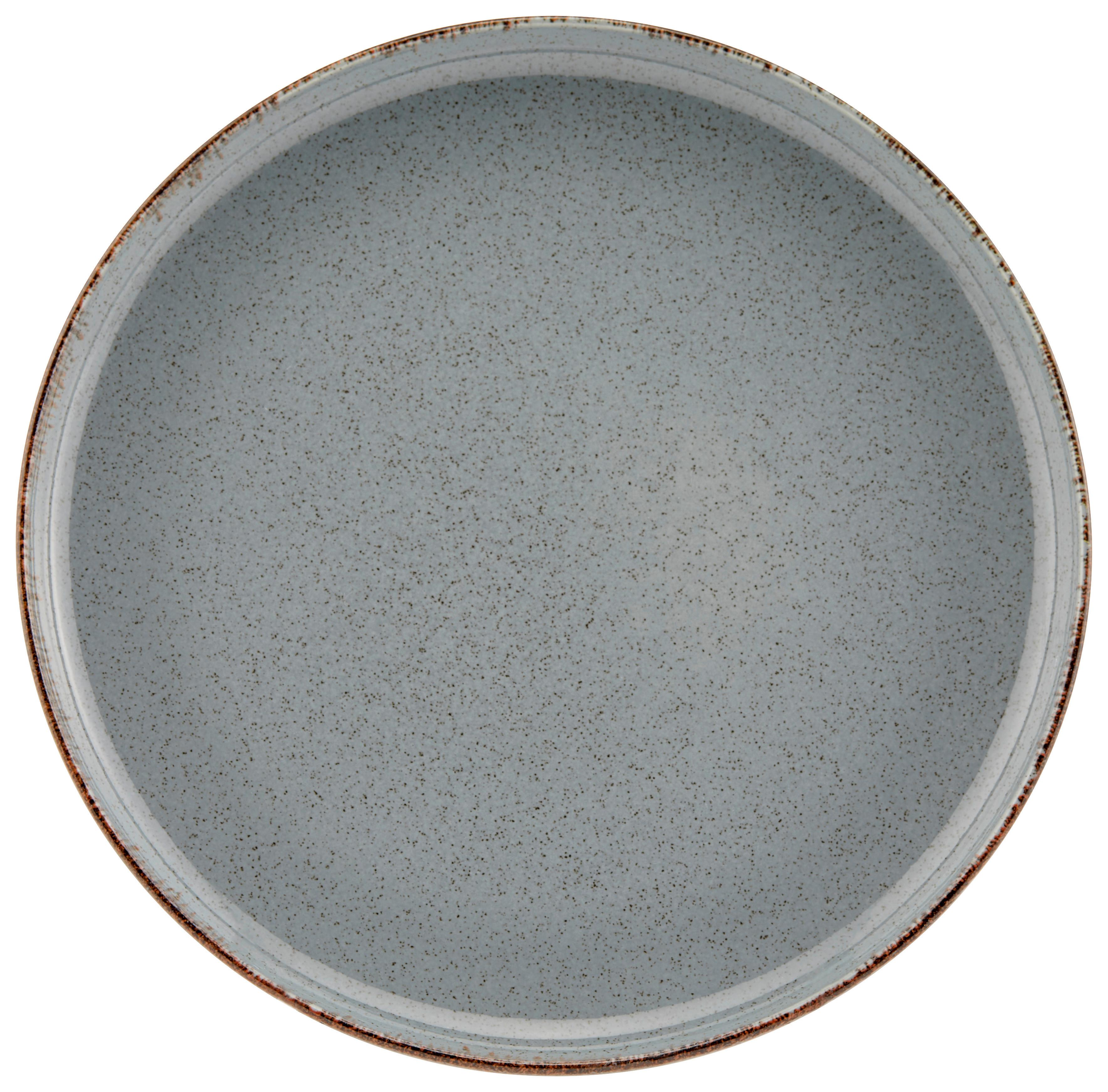 Dessertteller Porzellan Blau Rund Sonora ca. 19 cm - Blau, MODERN, Keramik (19cm) - James Wood