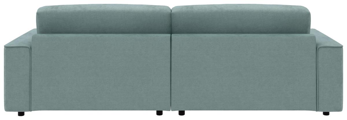 Ecksofa Chance Mintgrau, S: 265x164 cm - Mintgrau/Schwarz, MODERN, Textil (265/164cm) - Trendmanufaktur
