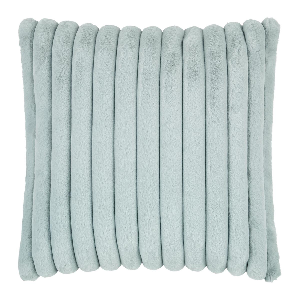 KOŽEŠINOVÝ POLŠTÁŘ MAUDI - modrá, Konvenční, textil (45/45cm) - Mömax