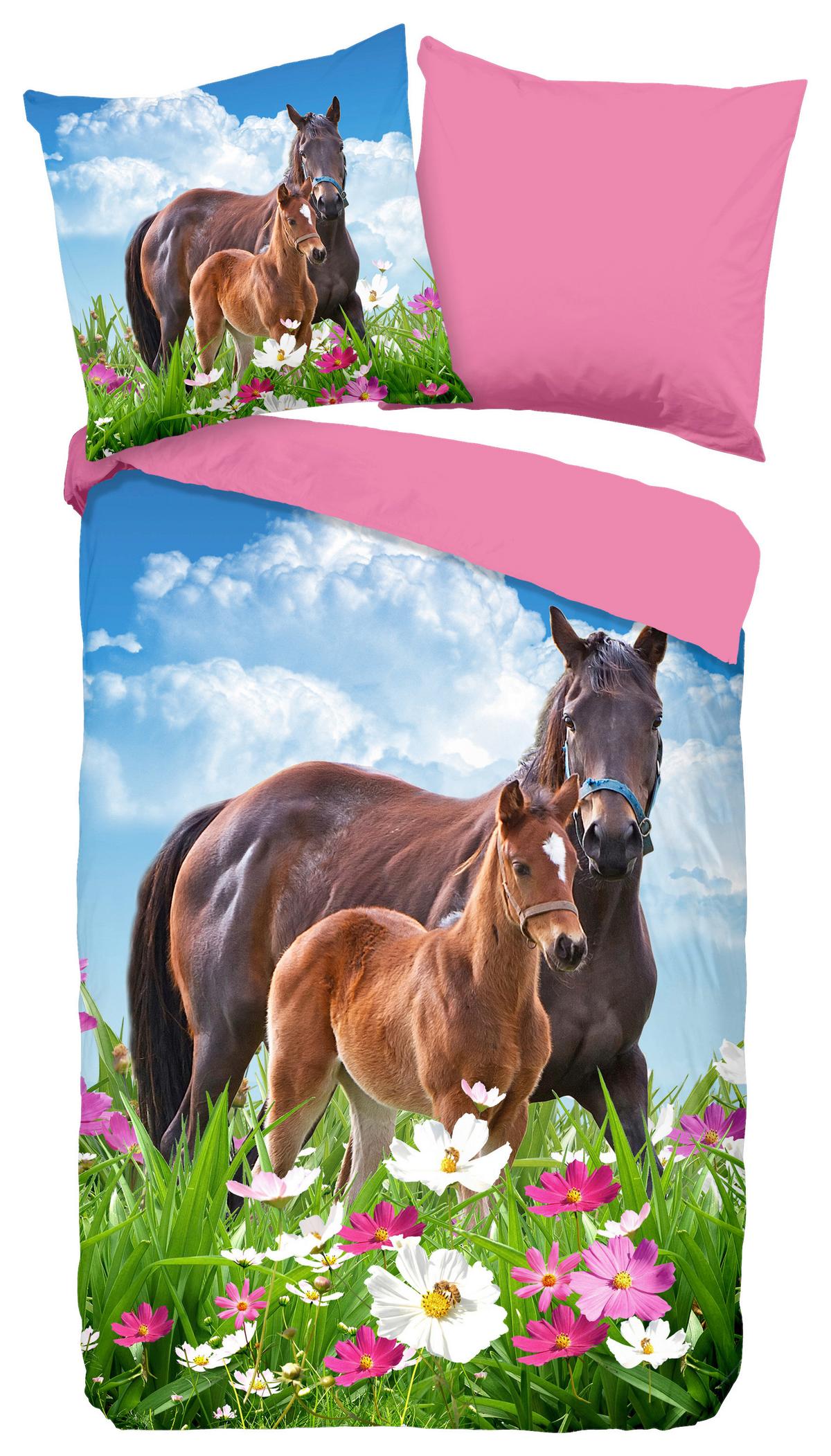 Jugendbettwäsche Dora Multicolor 135x200 cm - Multicolor, Natur, Textil (135/200cm)