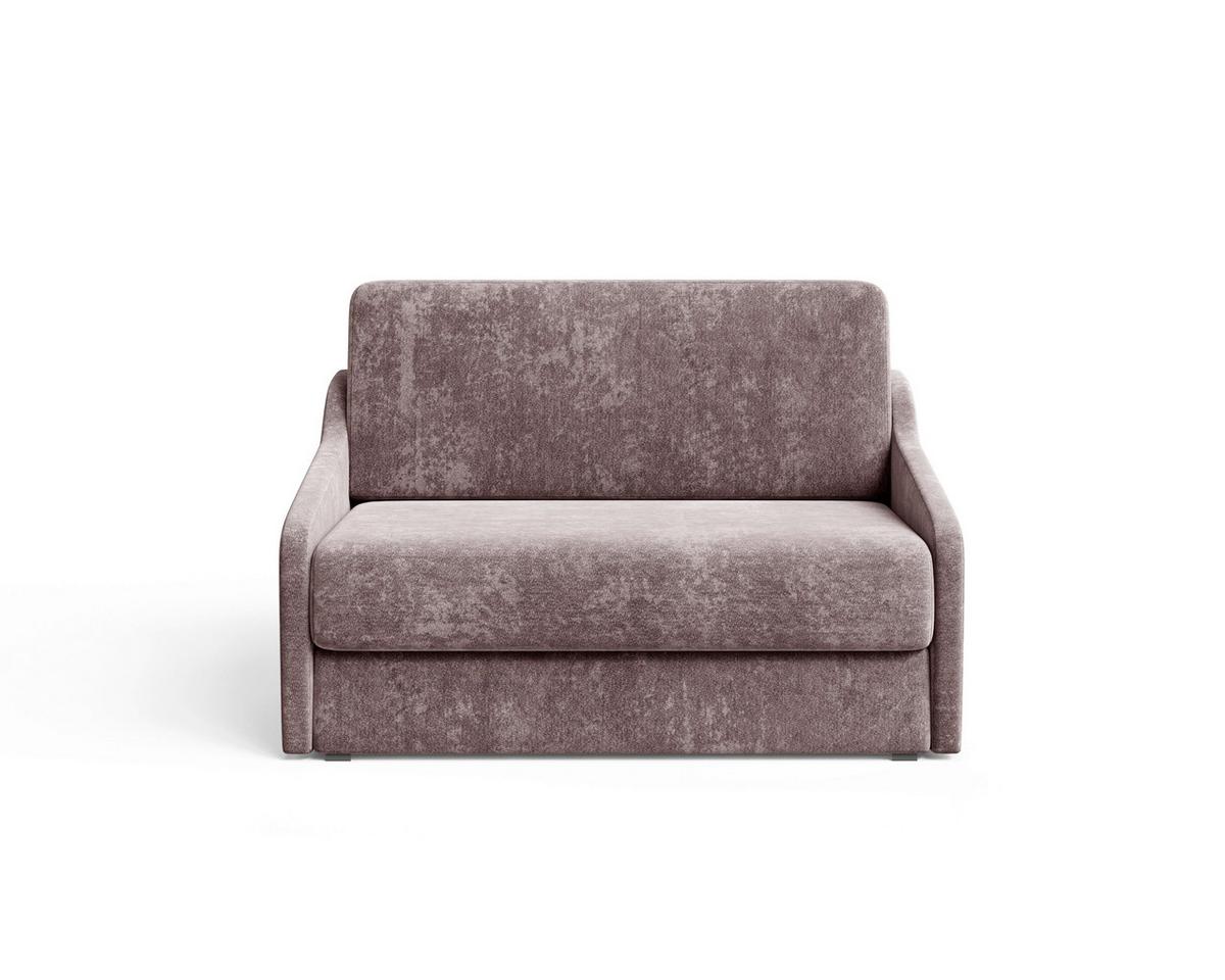 Schlafsofa Fly Bordeaux, B: 136 cm - Bordeaux/Schwarz, Design, Textil (136/86/113cm) - MID.YOU