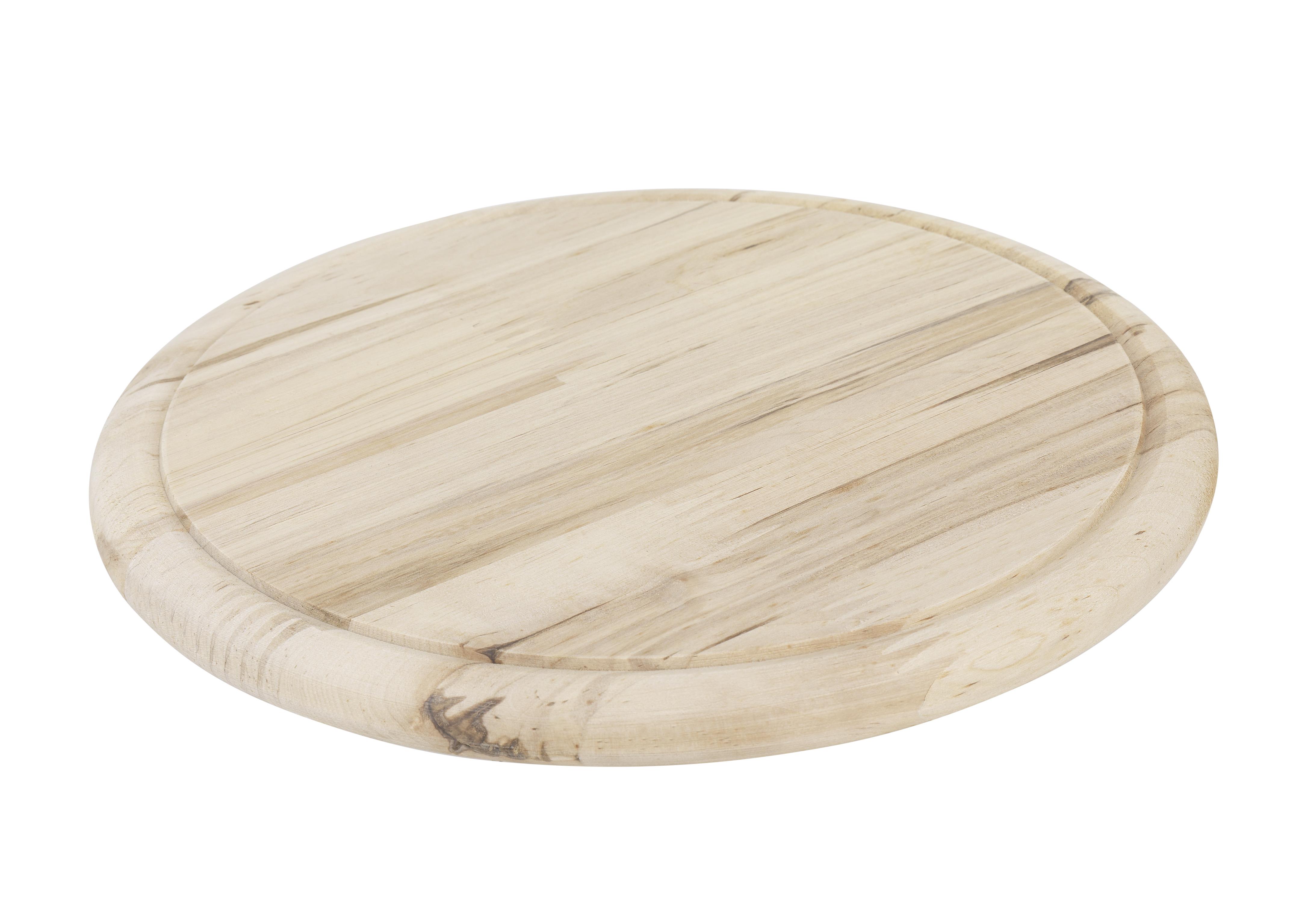 James Wood Schneidebrett Rund aus Holz Bruno D: ca. 25 cm