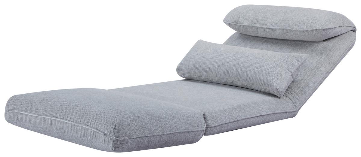 Schlafsessel Verve Hellgrau B: 78 cm - Hellgrau, Design, Textil/Metall (78/72/85cm) - Livetastic