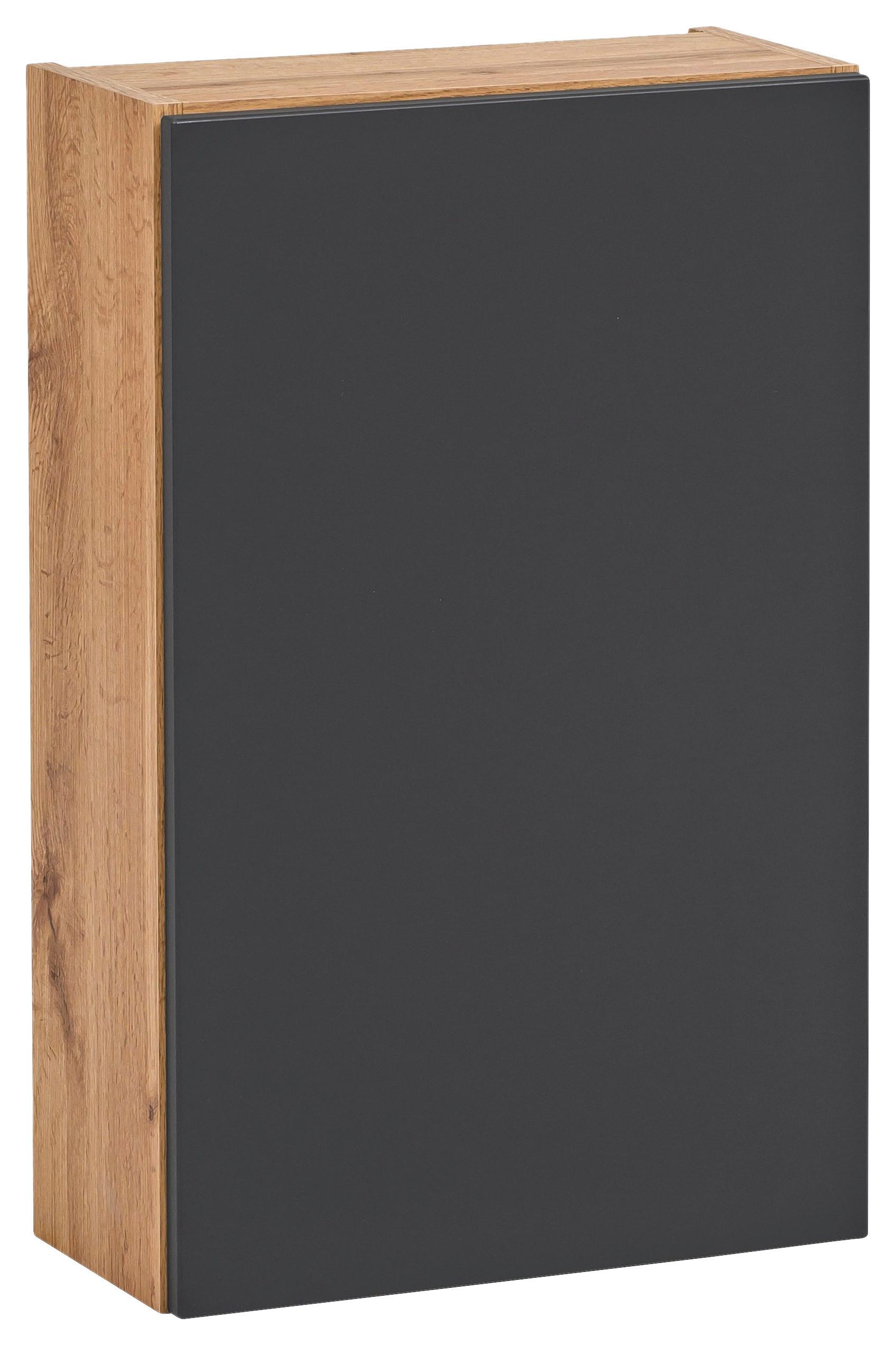 Hängeschrank Kopenhagen B: 40 cm Grau/Eiche Dekor - Eichefarben/Grau, KONVENTIONELL, Holzwerkstoff (40/64/20cm) - Held