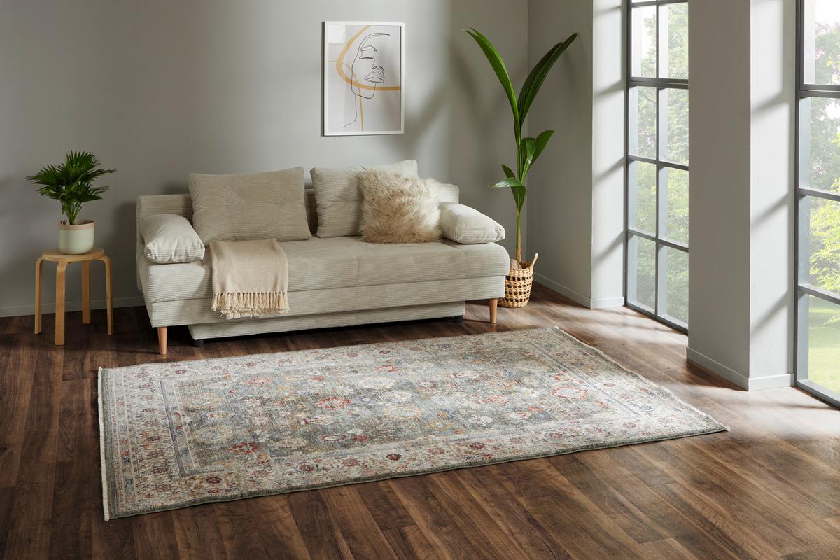 Webteppich Tissaia - Grün, Basics, Textil (160/240cm) - James Wood