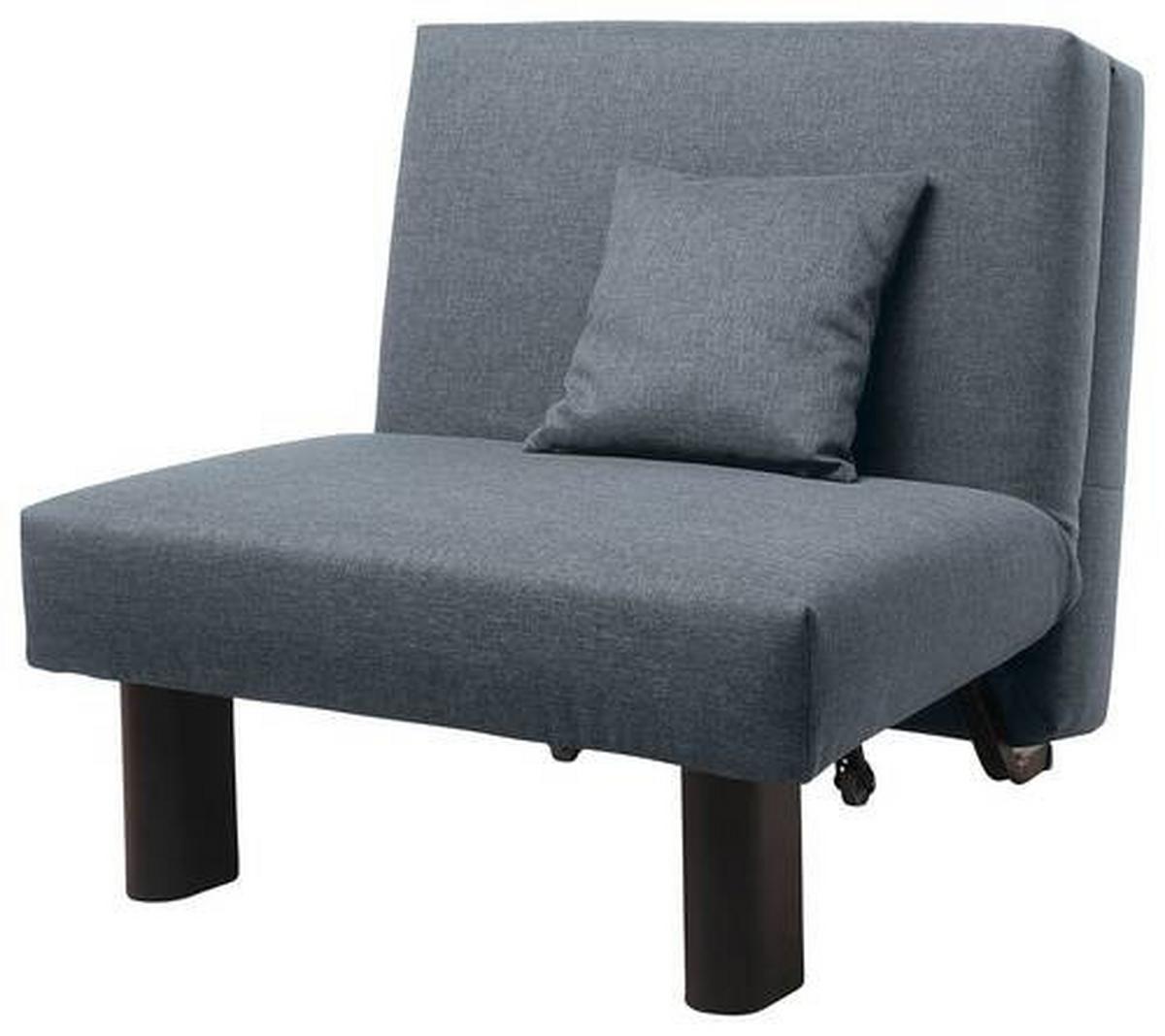 Schlafsessel Columbus Grau Inkl. Zierkissen - Schwarz/Grau, Design, Textil (85/85/100cm) - Max Winzer