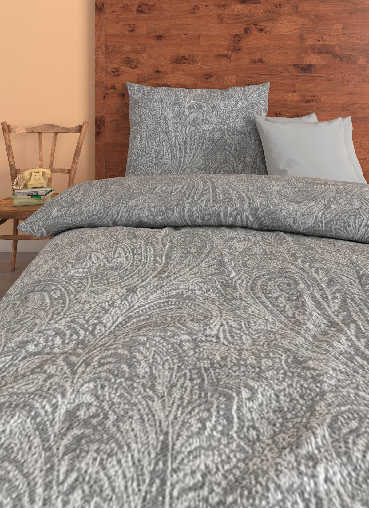 Bettwäsche Kordula - Silberfarben, ROMANTIK / LANDHAUS, Textil - James Wood