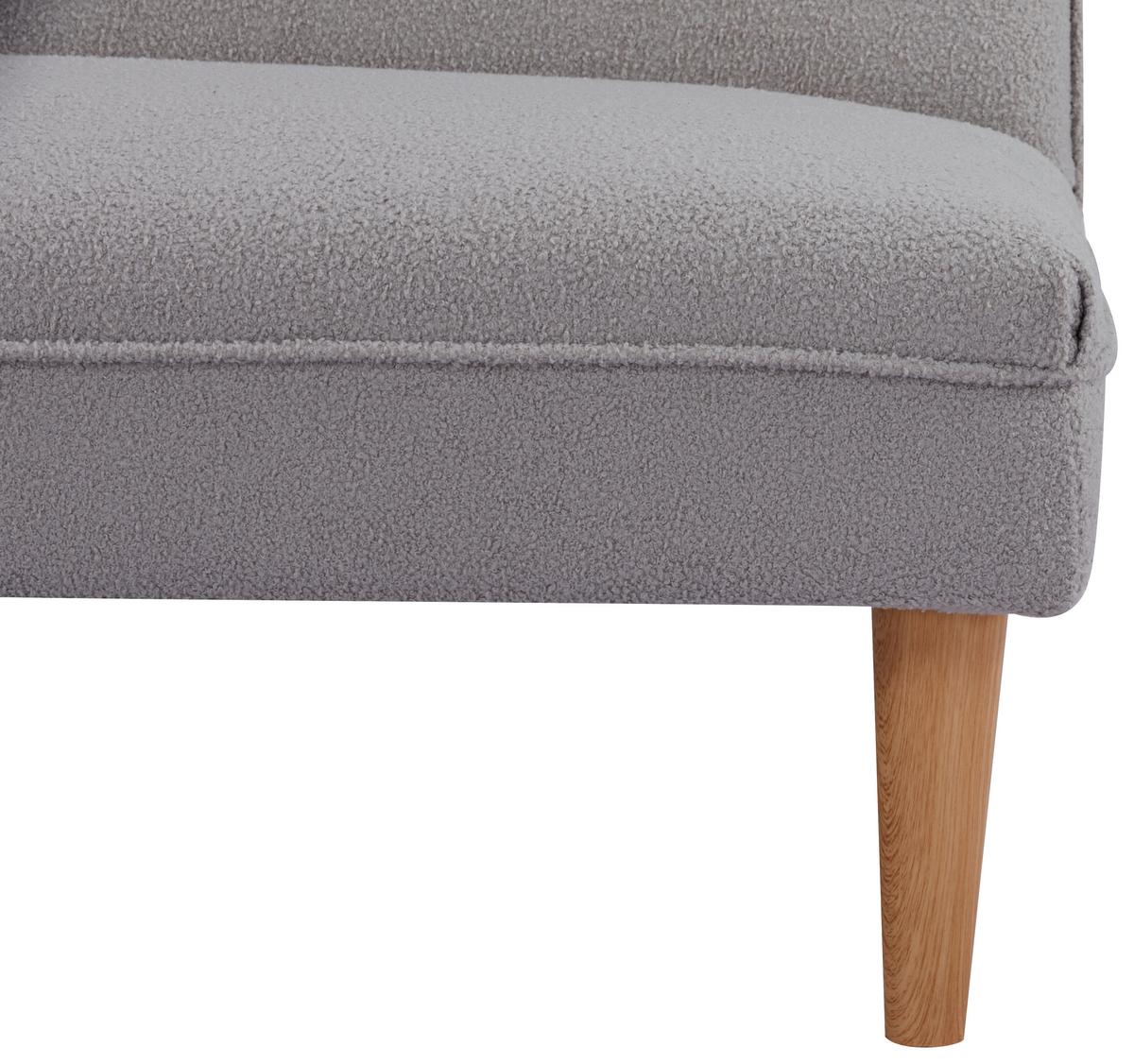 Rozkladacia pohovka ZERR, buklé, sivá - čierna/sivá, Modern, drevo/textil (183/77/87cm) - P & B