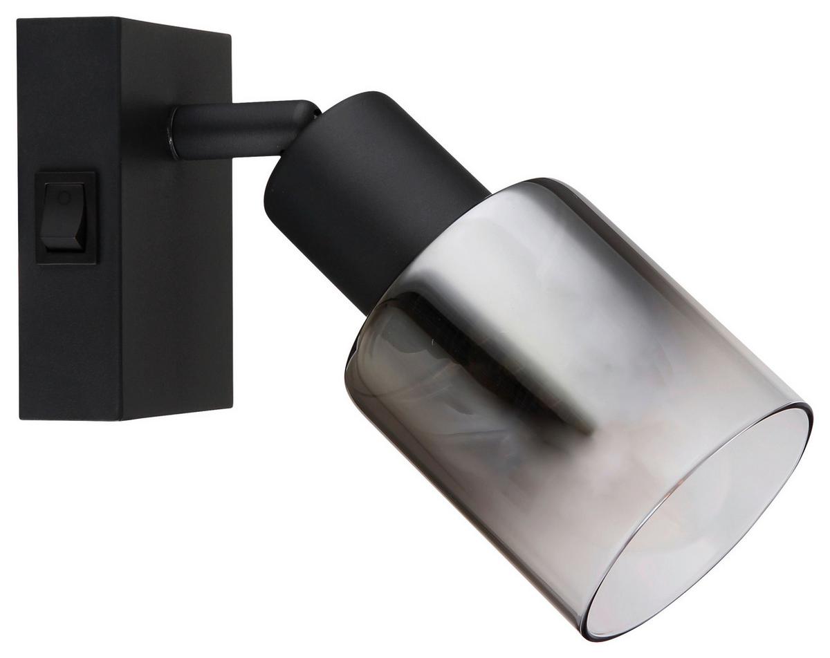 BODOVÉ SVÍTIDLO RUDIO - černá, Moderní, kov/sklo (7/16cm) - Mömax