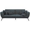 Veľká pohovka TRENDY, modrosivá - čierna/modrosivá, Modern, kompozitné drevo (260/93/124cm) - Premium Living