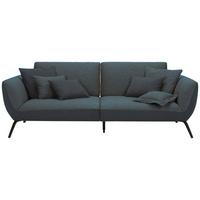 Velká pohovka TRENDY, modrošedá - černá/modrošedá, Moderní, kompozitní dřevo (260/93/124cm) - Premium Living