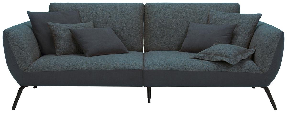 Velká pohovka TRENDY, modrošedá - černá/modrošedá, Moderní, kompozitní dřevo (260/93/124cm) - Premium Living