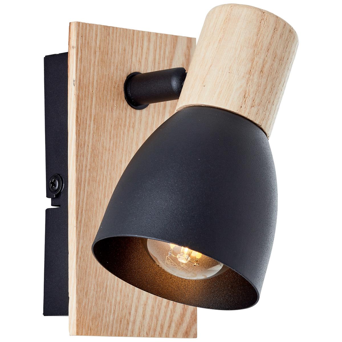 Strahler 99710/76 Daintree - Schwarz/Naturfarben, Basics, Holz/Metall (14/7cm) - Brilliant