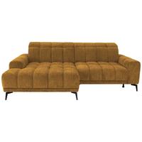 Rohová sedačka LAYA, levá, hořčicově žlutá žinylka KANSAS - hořčicově žlutá, Moderní, textil (155/250cm) - Premium Living