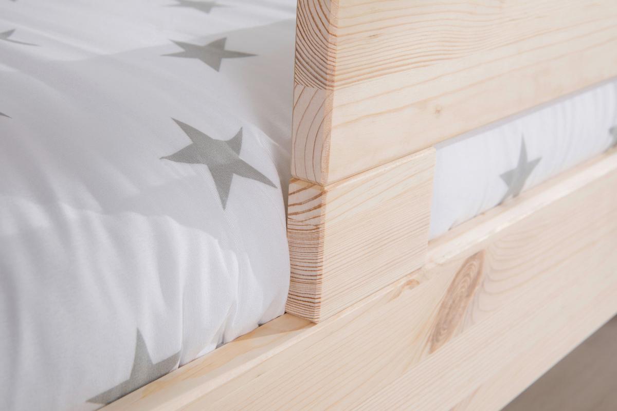 Bett Bennet Naturfarben inkl. Zubehör, 120x200 cm - Naturfarben, MODERN, Holz/Textil (120/200cm) - MID.YOU