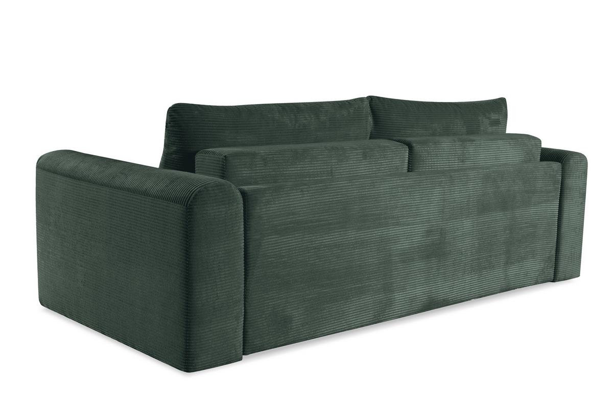 Schlafsofa Norman Grün B: 252cm - Schwarz/Grün, Design, Textil (252/93/167cm) - Livetastic