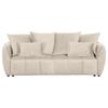 Schlafsofa Meyford - Beige/Schwarz, KONVENTIONELL, Textil (250/70/118cm) - MID.YOU