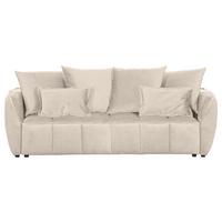 Schlafsofa Meyford - Beige/Schwarz, KONVENTIONELL, Textil (250/70/118cm) - MID.YOU