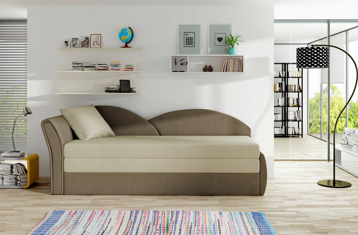 Récamiere Braun, Beige, S: 80x218 Cm - Beige/Erlefarben, Design, Textil (80/218cm) - MID.YOU