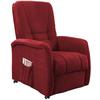 Fernsehsessel Harry Rot B: 77 Cm - Rot/Schwarz, Design, Textil (77/107/88cm) - Livetastic