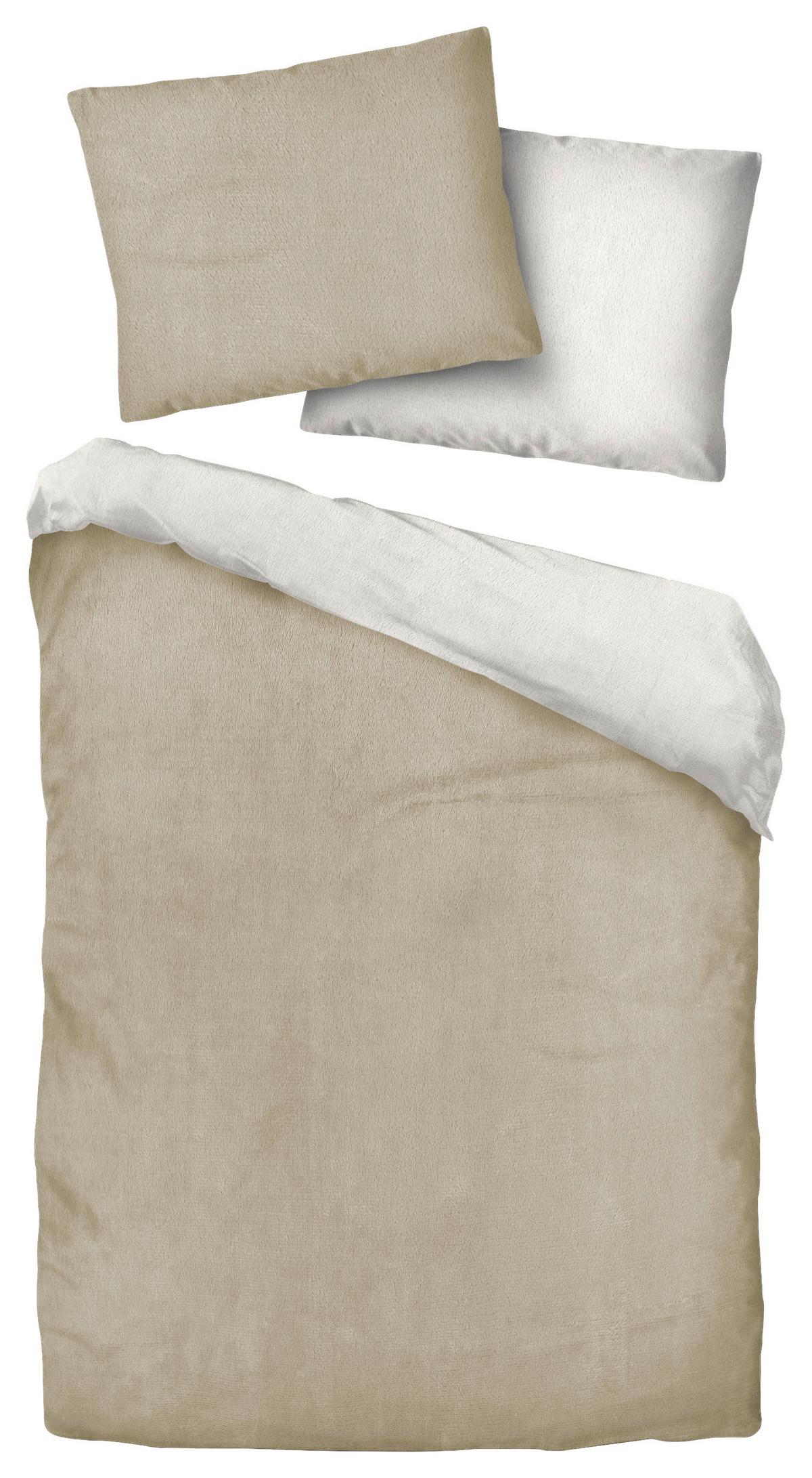 Flanell Bettwäsche 140x200 Cm Cashmere Taupe/beige - Taupe/Beige, ROMANTIK / LANDHAUS, Textil - James Wood