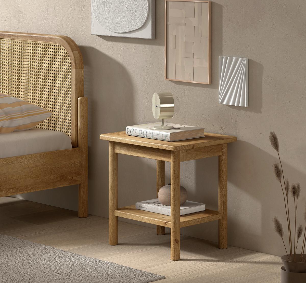 Nachttisch Olive Eichefarben B: 50cm - Eichefarben, MODERN, Holz/Holzwerkstoff (50/50/40cm) - Vipack