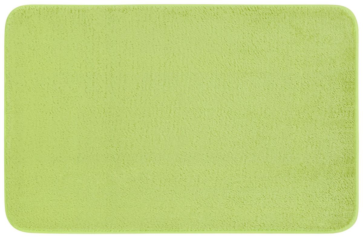 Badematte Lisa Grün 45x70 cm Rutschhemmend - Grün, KONVENTIONELL, Textil (45/70cm) - Ondega