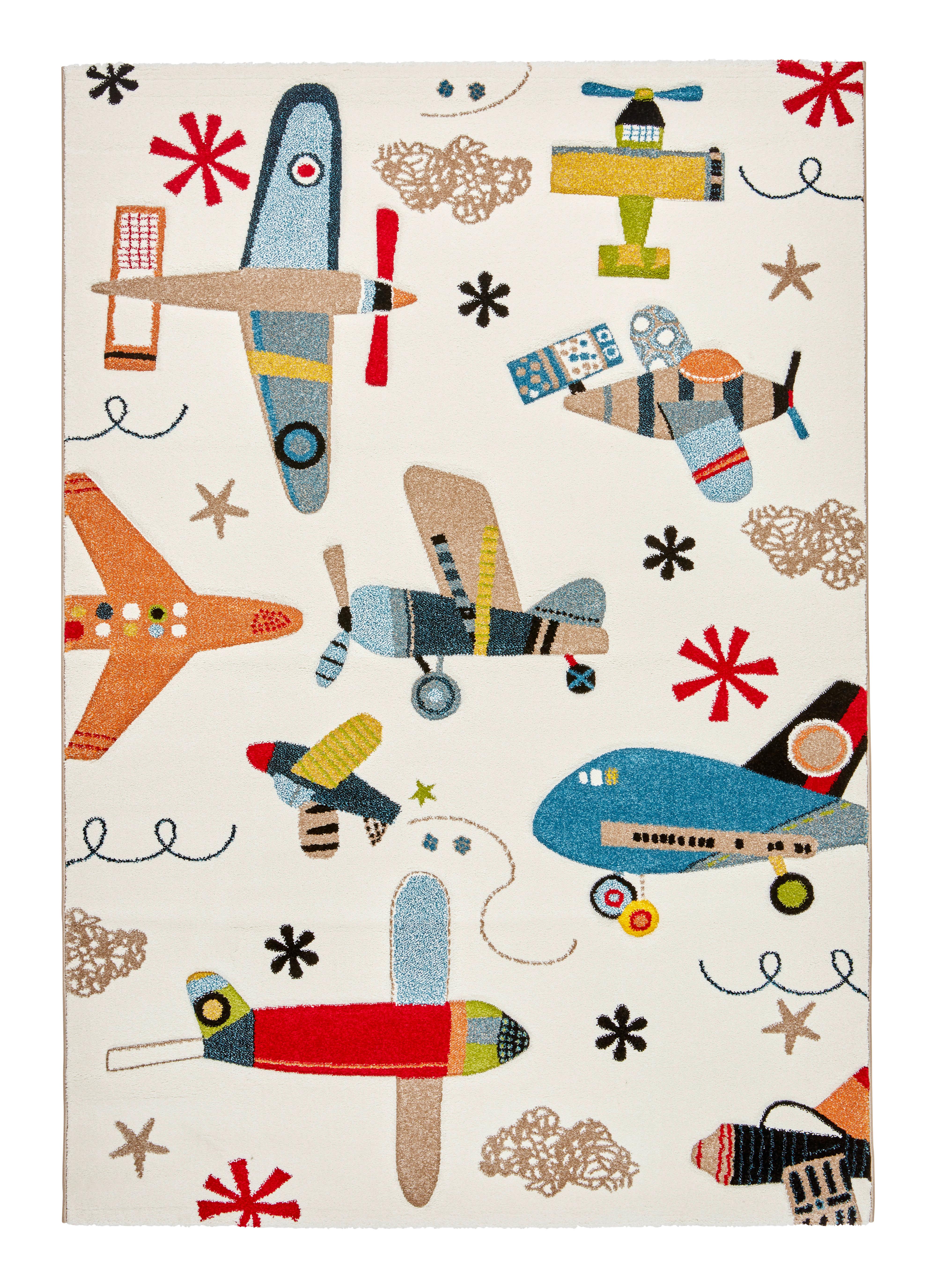 DETSKÝ KOBEREC Lietadlá, 120/170cm - viacfarebná, textil (120/170cm) - Mömax