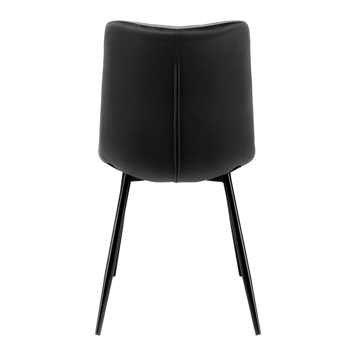 Elegantní židle SURI černá - černá, Moderní, kov/dřevo (46/87/59cm) - Bessagi Home