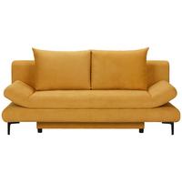 ROZKLÁDACÍ POHOVKA LEMON - černá/žlutá, Moderní, textil (191/42-76/86cm)