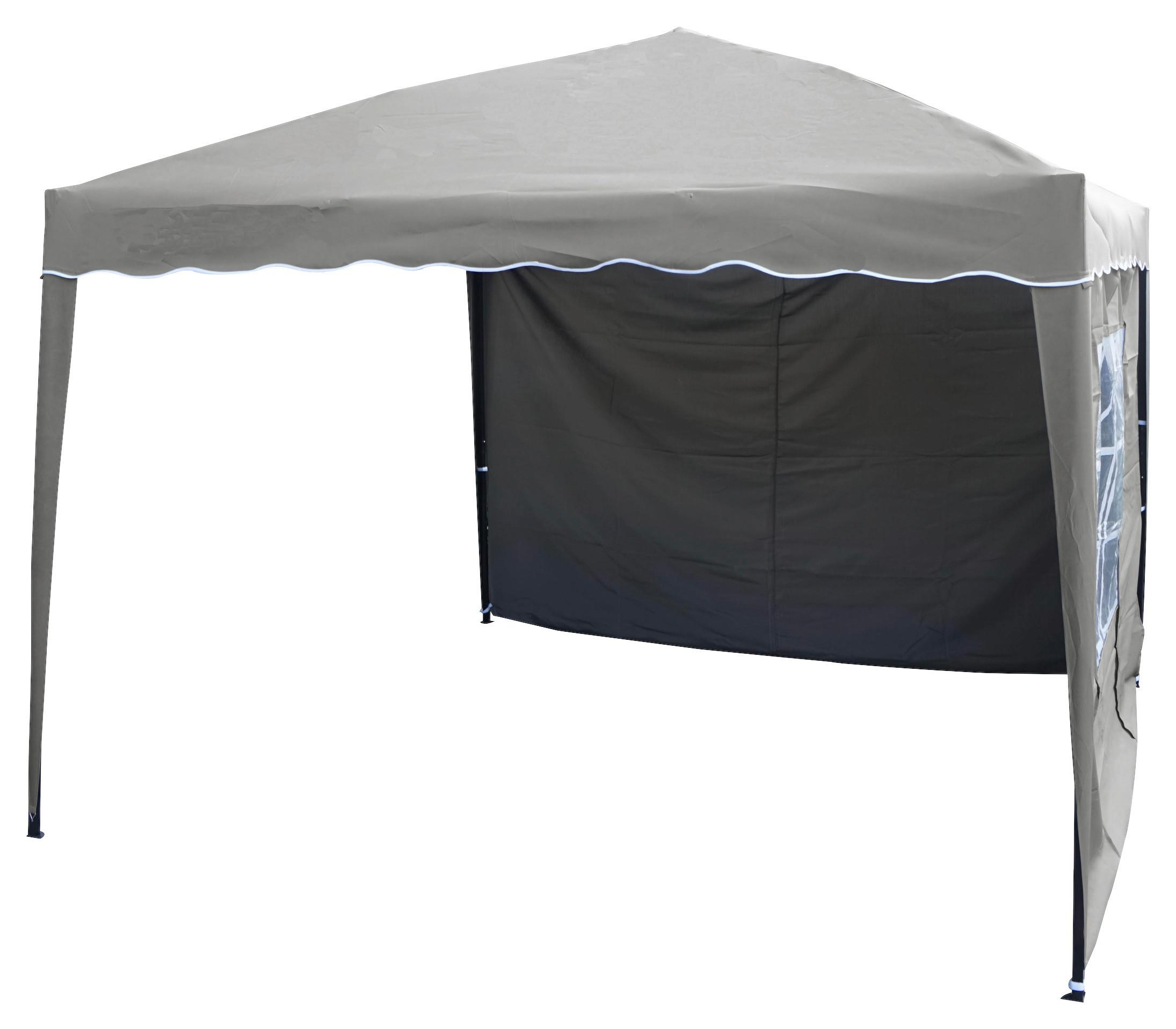Pavillon Easy Up - Grau, KONVENTIONELL (295/250/295cm) - Gardenson
